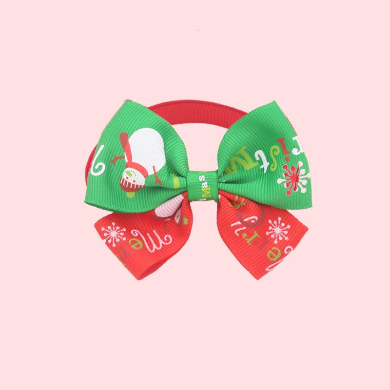Holiday Adjustable Dog Collar with Bow Tie