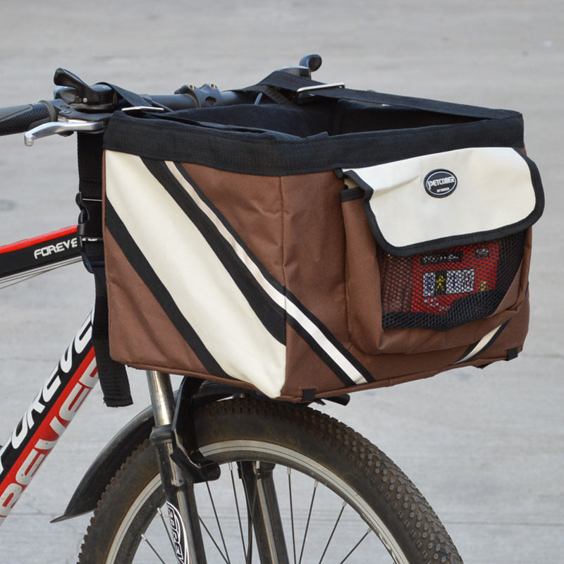 Front Basket Dog Bicycle Carrier in Multiple Colors