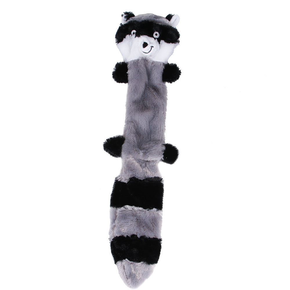 Dog Chew Toy Plush Squeaky Paper Toy with Animal Designs