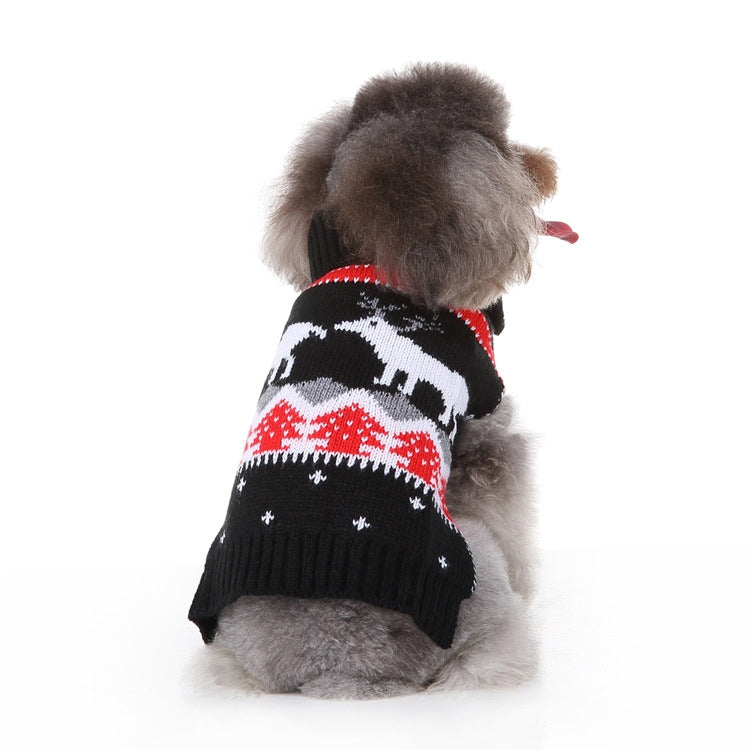 Winter Warm Black Skull Sweater Coat