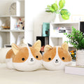 Corgi Plush Dog Toy in Brown & White