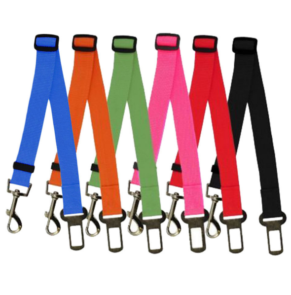 Adjustable Dog Car Seat Belt Strap in Multiple Colors