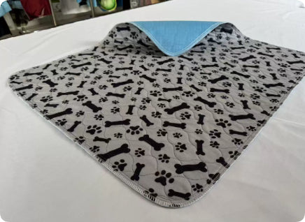 Dog Training Pad with Bone Print Design