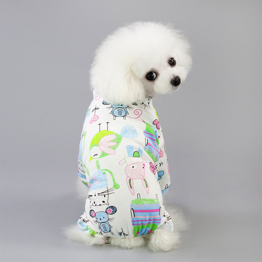 Striped Biker Pajamas for Dogs
