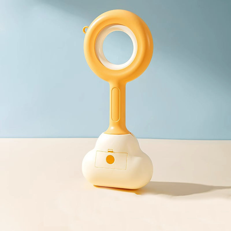 Portable Dog Waste Pickup Tool in Orange and Blue
