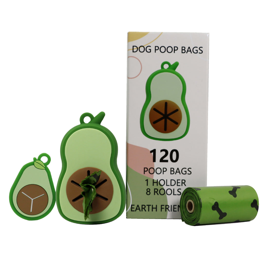 Silicone Waste Bag Clip with Avocado Design