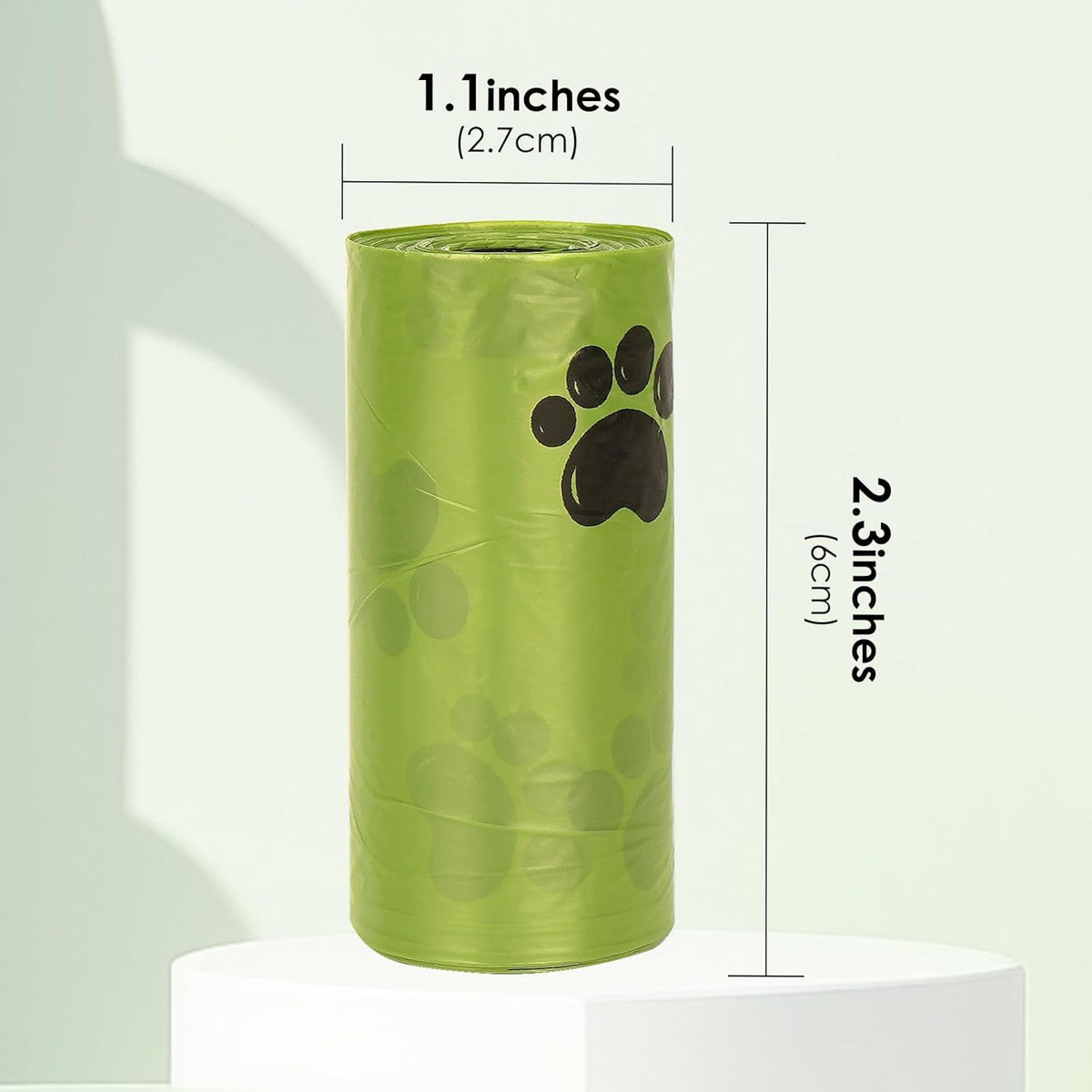 Green Dog Waste Bags, 270 Count