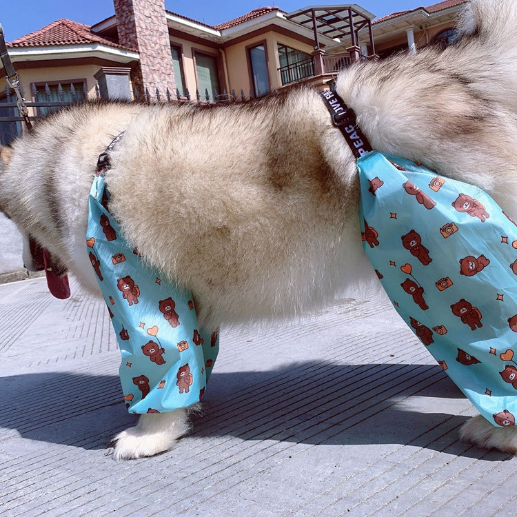 Adjustable Four-Legged Raincoat for Dogs