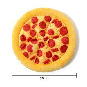 Colorful Plush Ice Cream & Pizza Dog Chew Toys