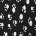Dog Double-Sided Fleece Blanket with Paw Print