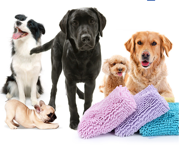 Soft Microfiber Bath Towel for Dogs in Multiple Colors
