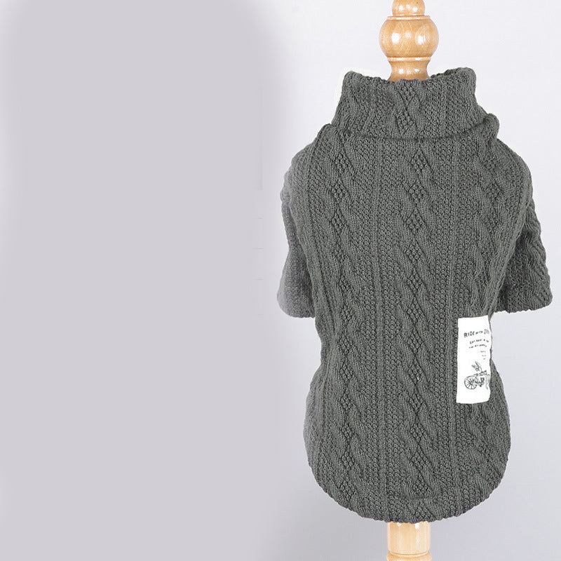 Cozy Knit Pullover Dog Sweater