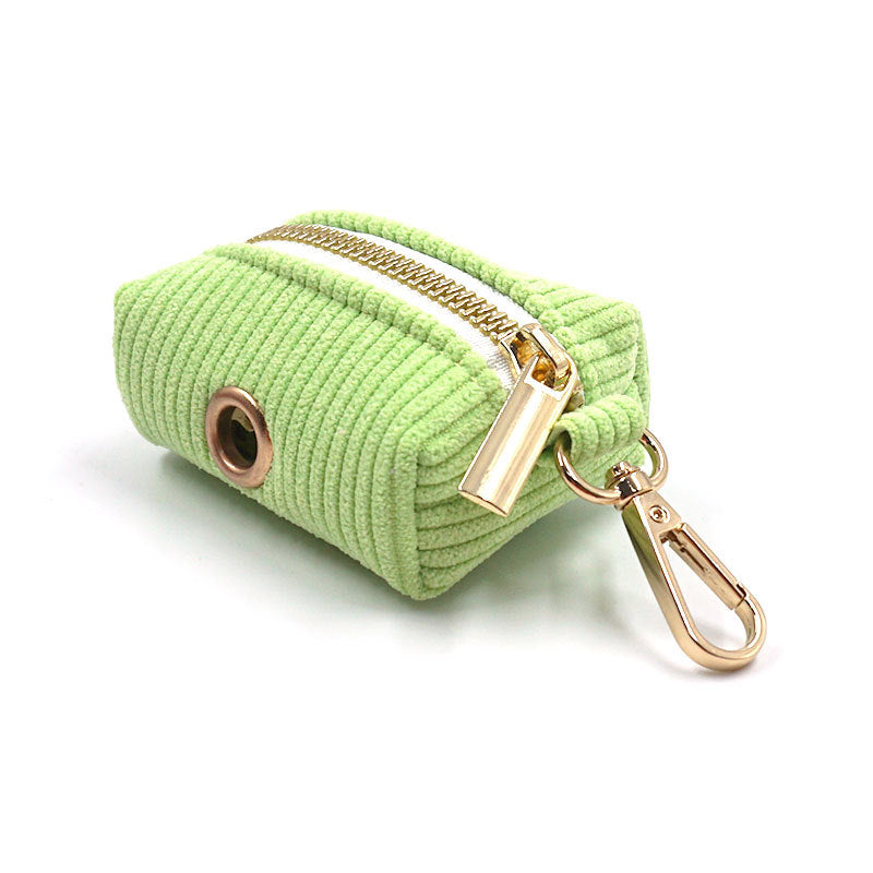 Corduroy Poop Bag Holder for Dogs