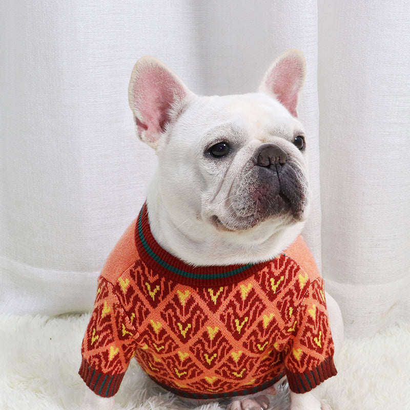 Bunny Dog Sweater for Bulldogs and Stocky Dogs