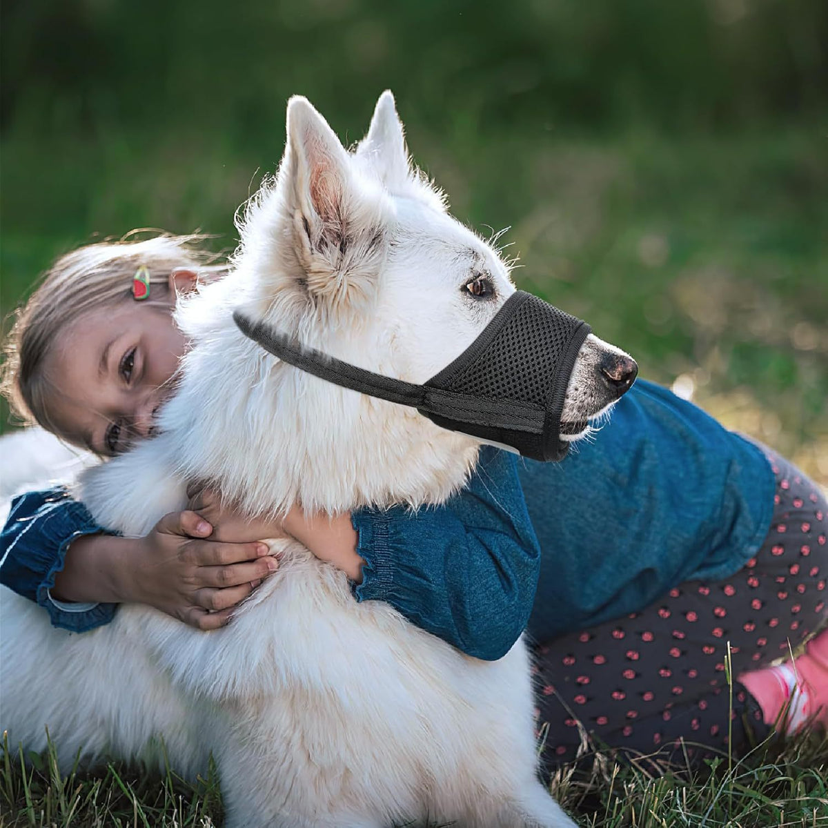 Soft Mesh Dog Muzzle with Front Opening