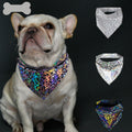 Reflective Dog Bandana in Grey, Sizes S to L