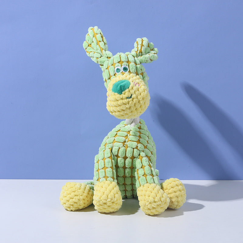 Funny Donkey Plush Dog Toy with Squeaky Sound