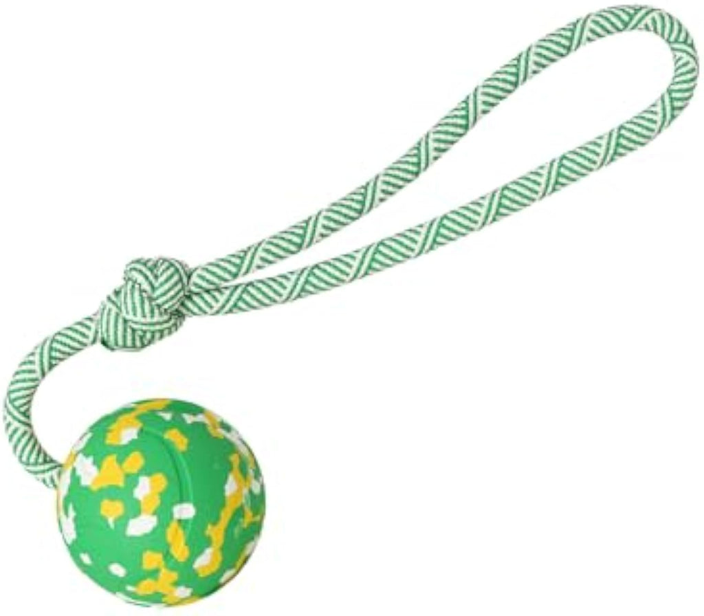 Dog Ball On Rope Fetch Toy For Small & Large Dogs