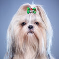Pet Rubber Band Christmas Headdress Flower Headwear Dog Cat Bow Tie