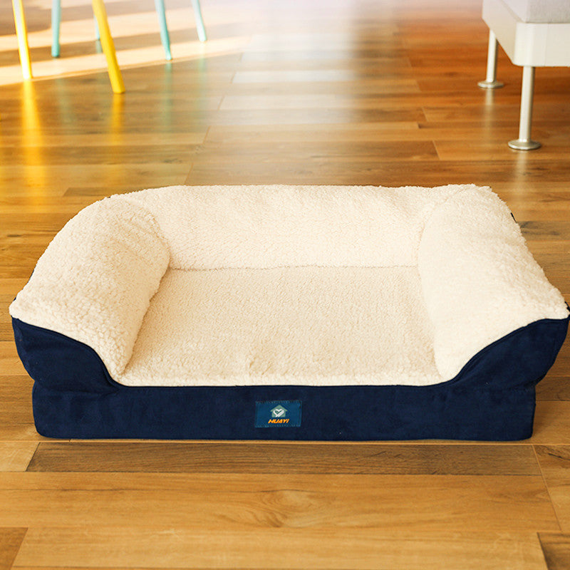 Navy Blue Sofa Dog Bed Four Seasons Universal
