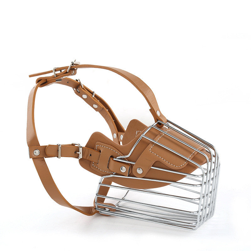 Wire Basket Dog Muzzle with Padded Straps