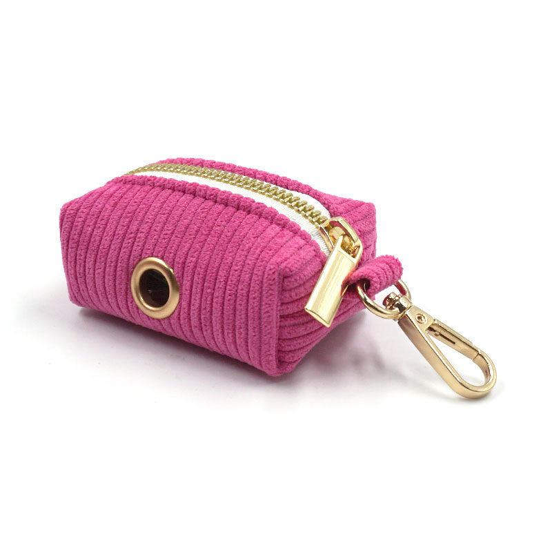 Corduroy Poop Bag Holder for Dogs