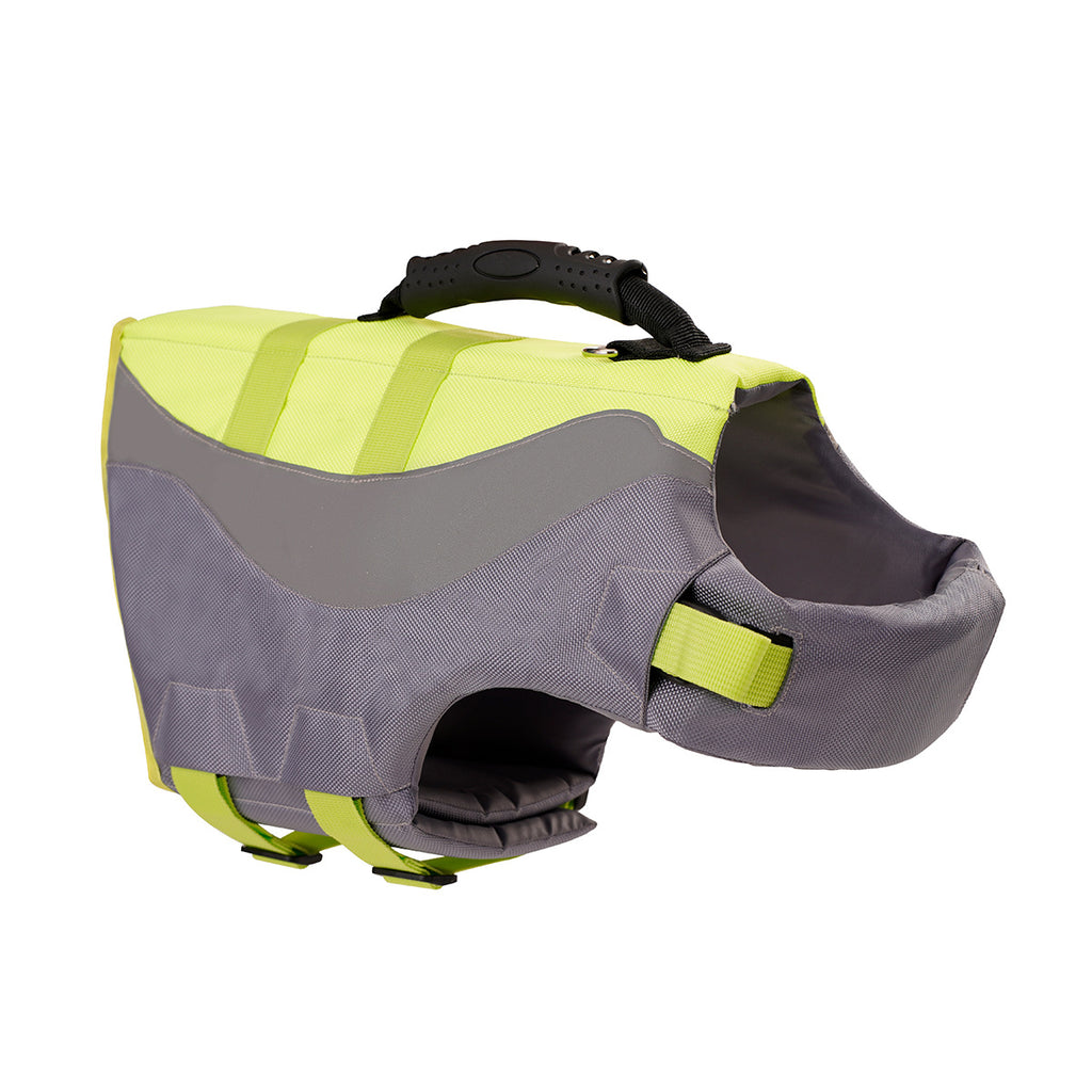 Reflective Dog Swimsuit Vest in Orange and Green