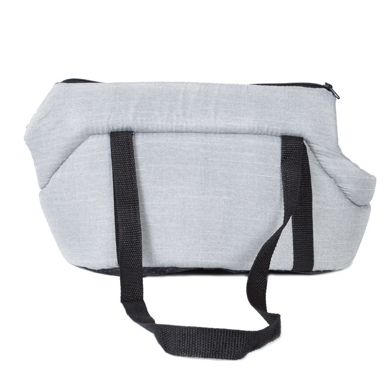 Portable Dog Carrier Bag in Red, Gray & Black