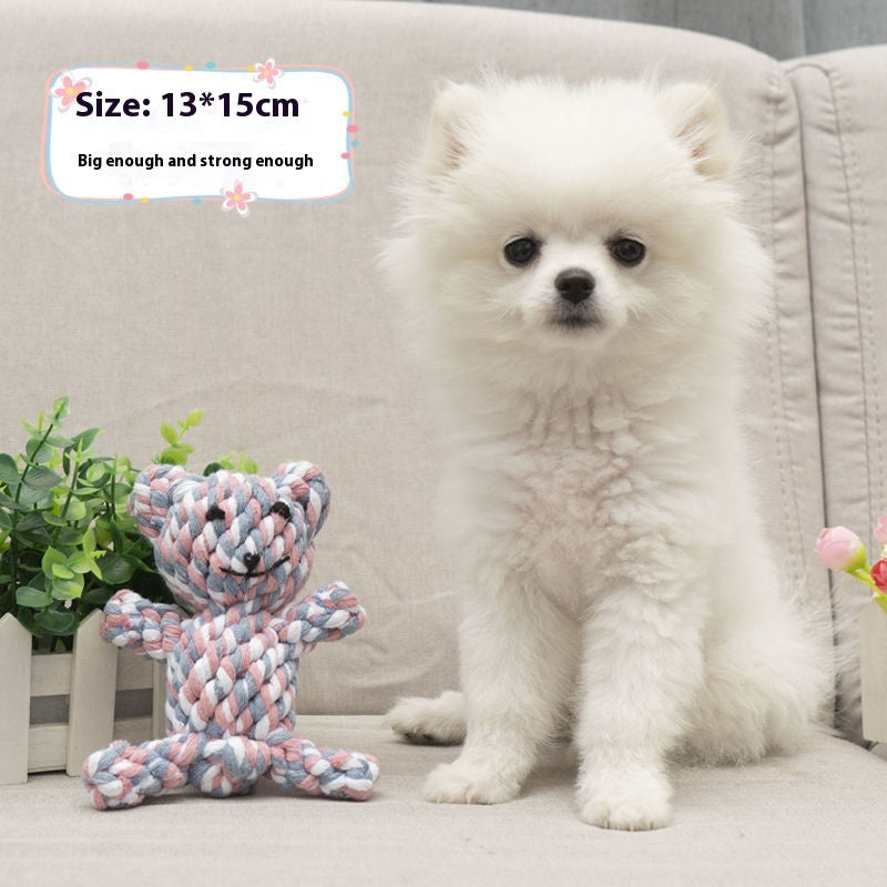 Rope Chew Toy With Knotted Animal Shapes