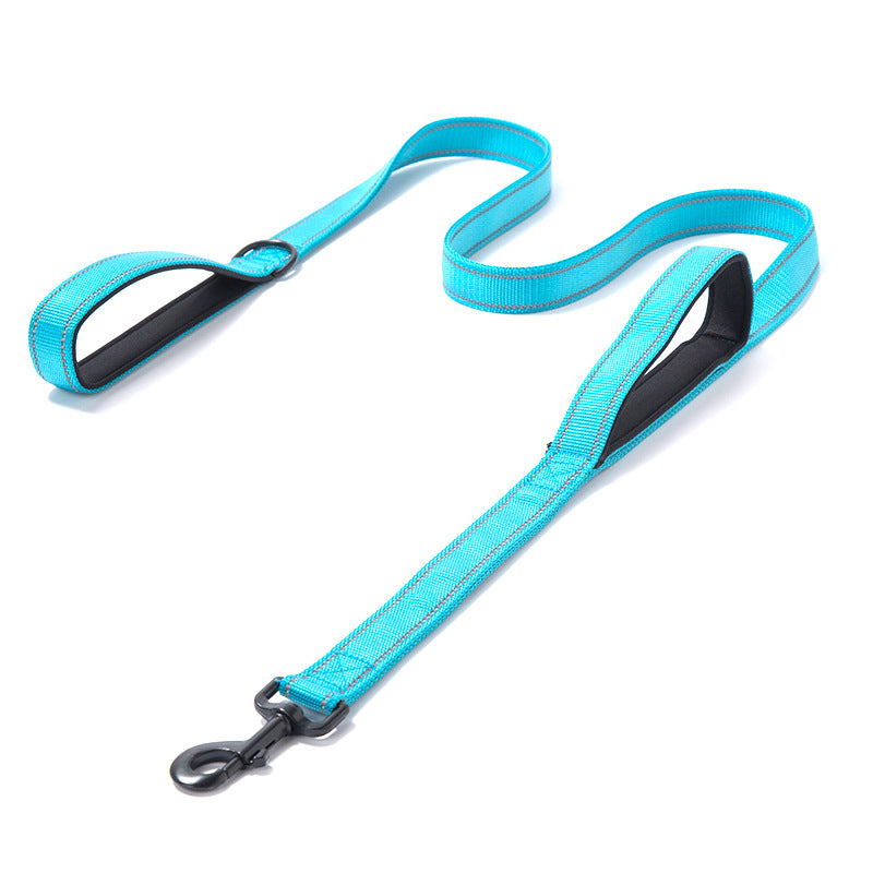 Double Thickened Reflective Nylon Leash for Dogs