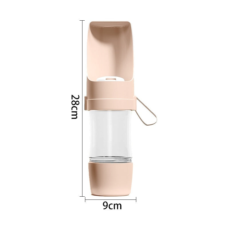 Portable Dog Water Bottle in Gray, Green, Pink, Yellow
