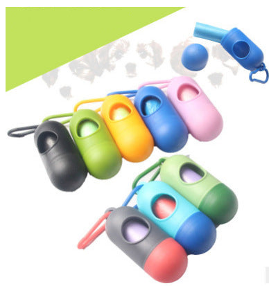 Poop Bag Dispenser With Hook in Multiple Colors
