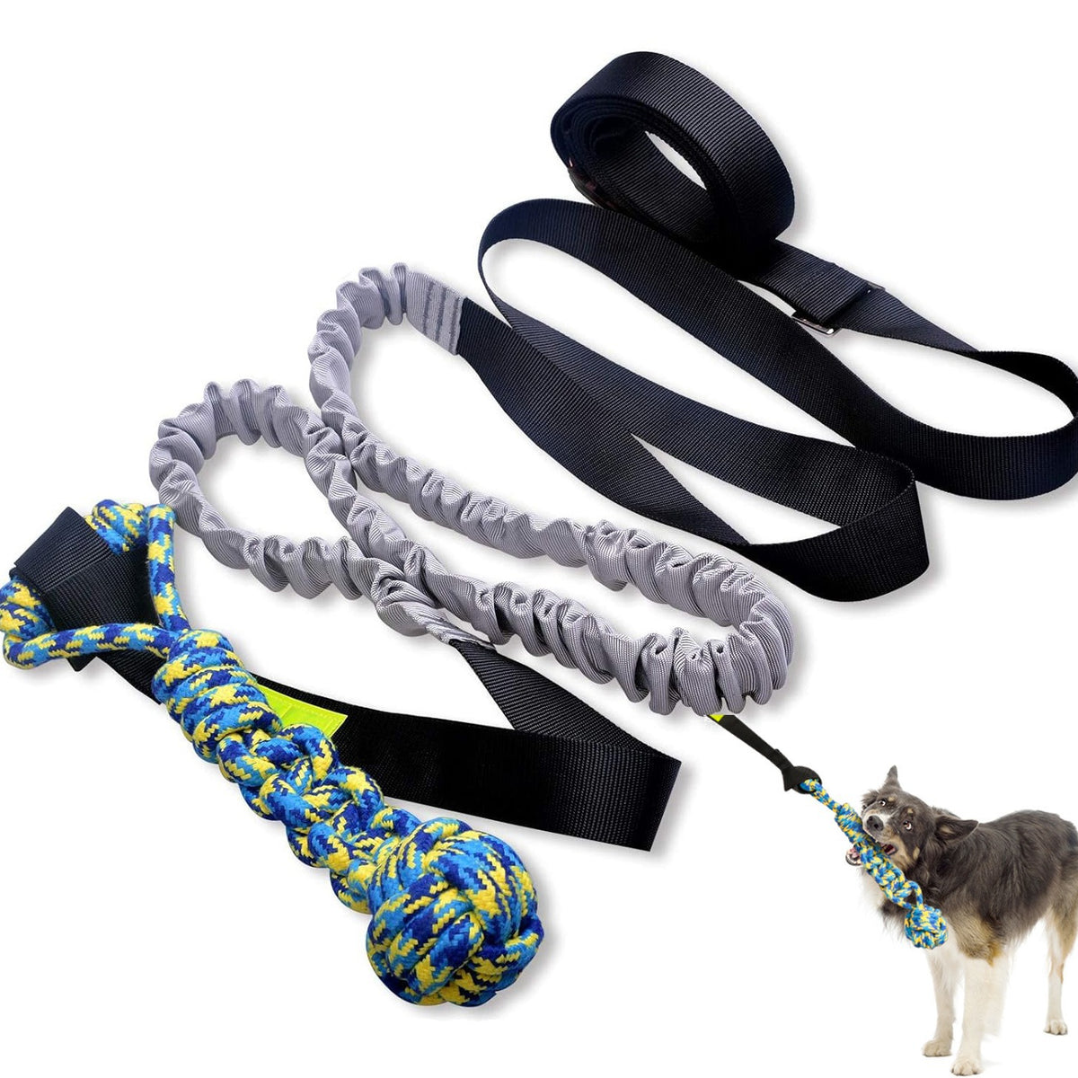 Green Tug of War Rope Toy for Dogs