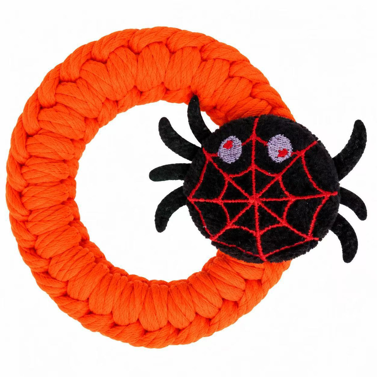 Halloween Tug Of War Spider Plush Dog Toy