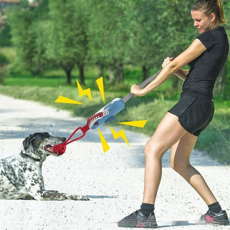 Squeaky Rope Tug Toy for Dogs