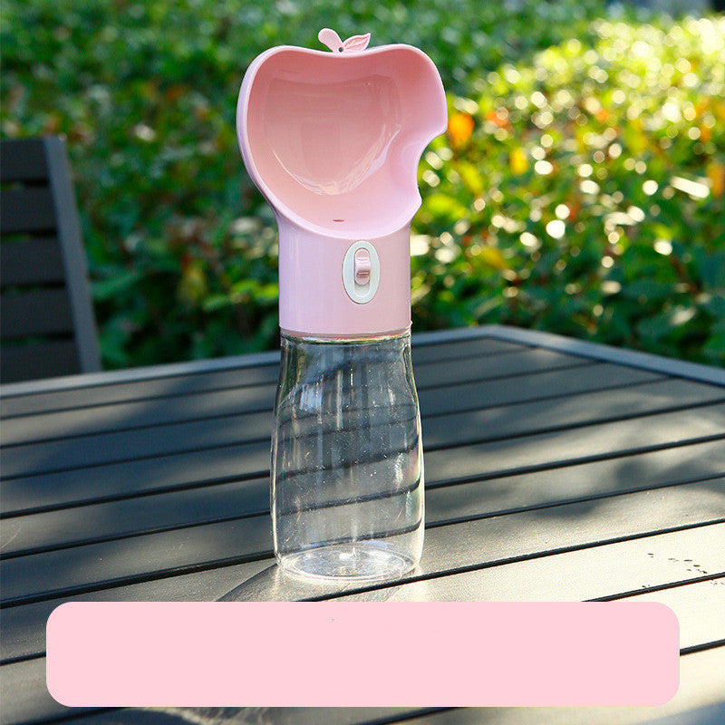 Portable Dog Water Bottle with Food Cup