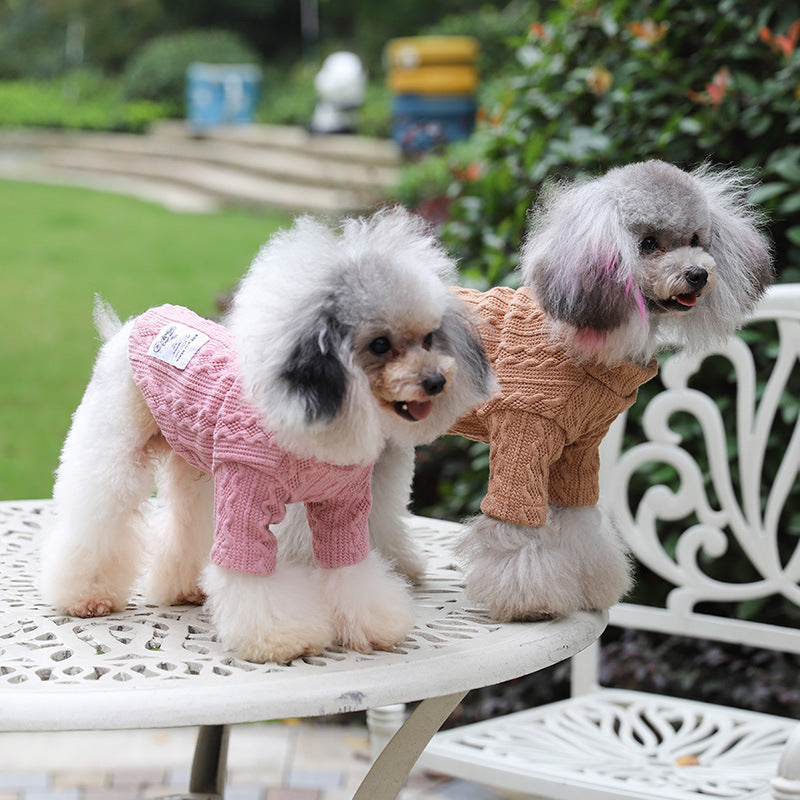Cozy Knit Pullover Dog Sweater