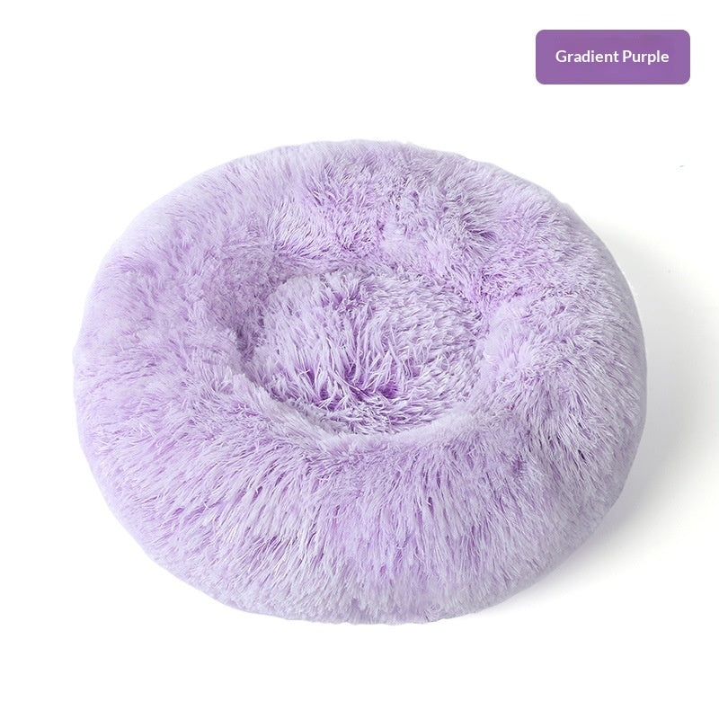 Cozy Gradient Dome Dog Bed for Winter