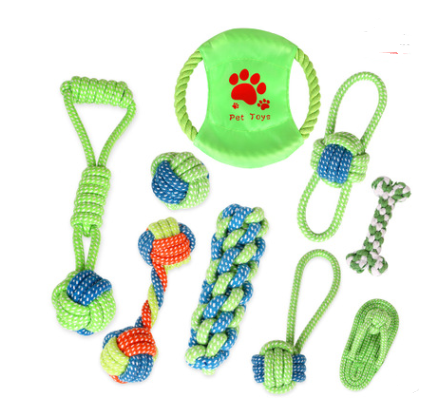 Cotton Rope Knot Dog Toy Set