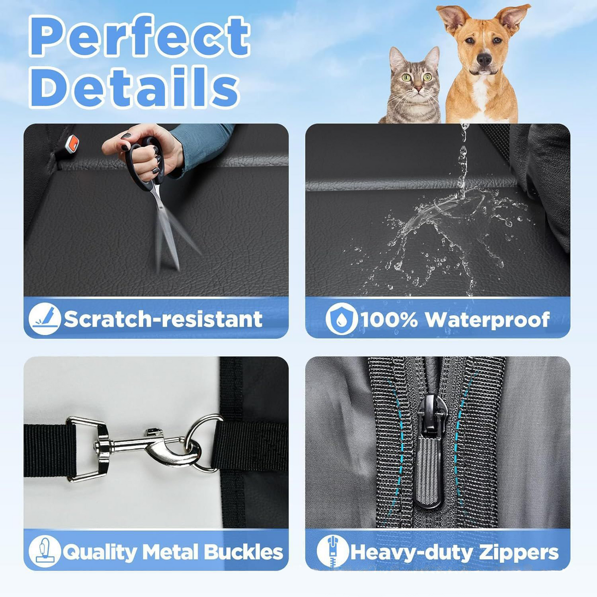 Waterproof Back Seat Dog Car Seat Cover