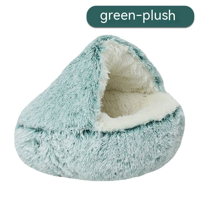 Semi-Enclosed Cave Bed for Small Dogs