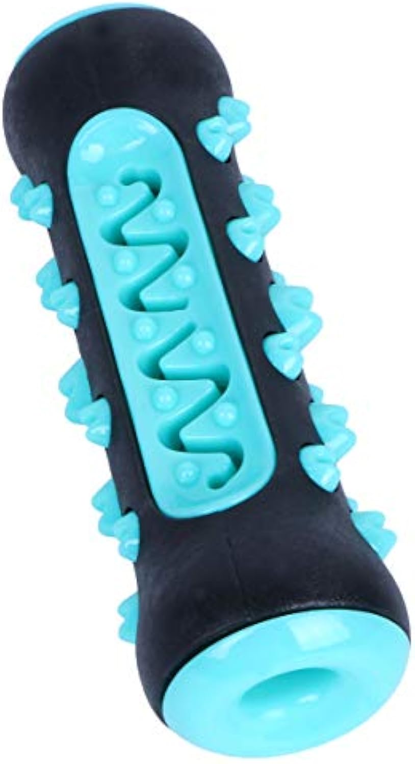 Rubber Stick Chew Toy for Dogs in Blue, Yellow and Green