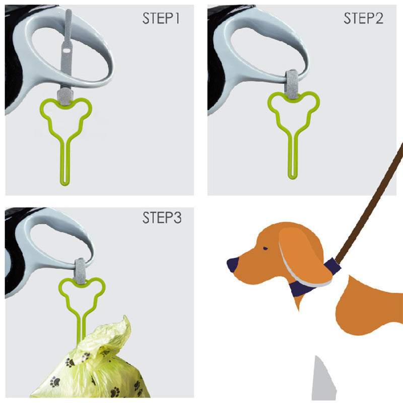 Hands-Free Poop Bag Holder Clip for Dog Walking