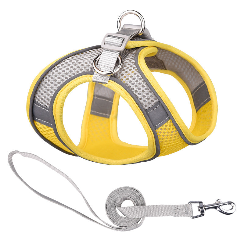 Reflective Vest Harness With Leash for Dogs