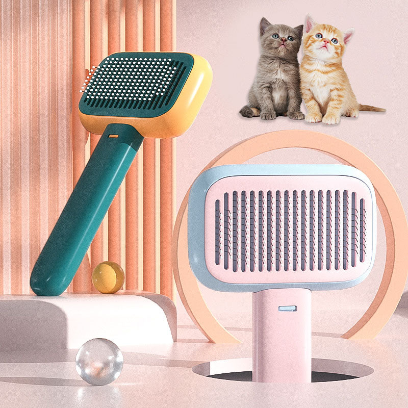 Self-Cleaning Slicker Brush for Dogs