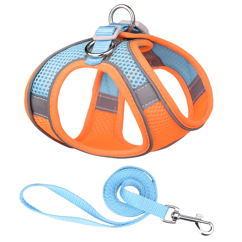 Reflective Vest Harness With Leash for Dogs