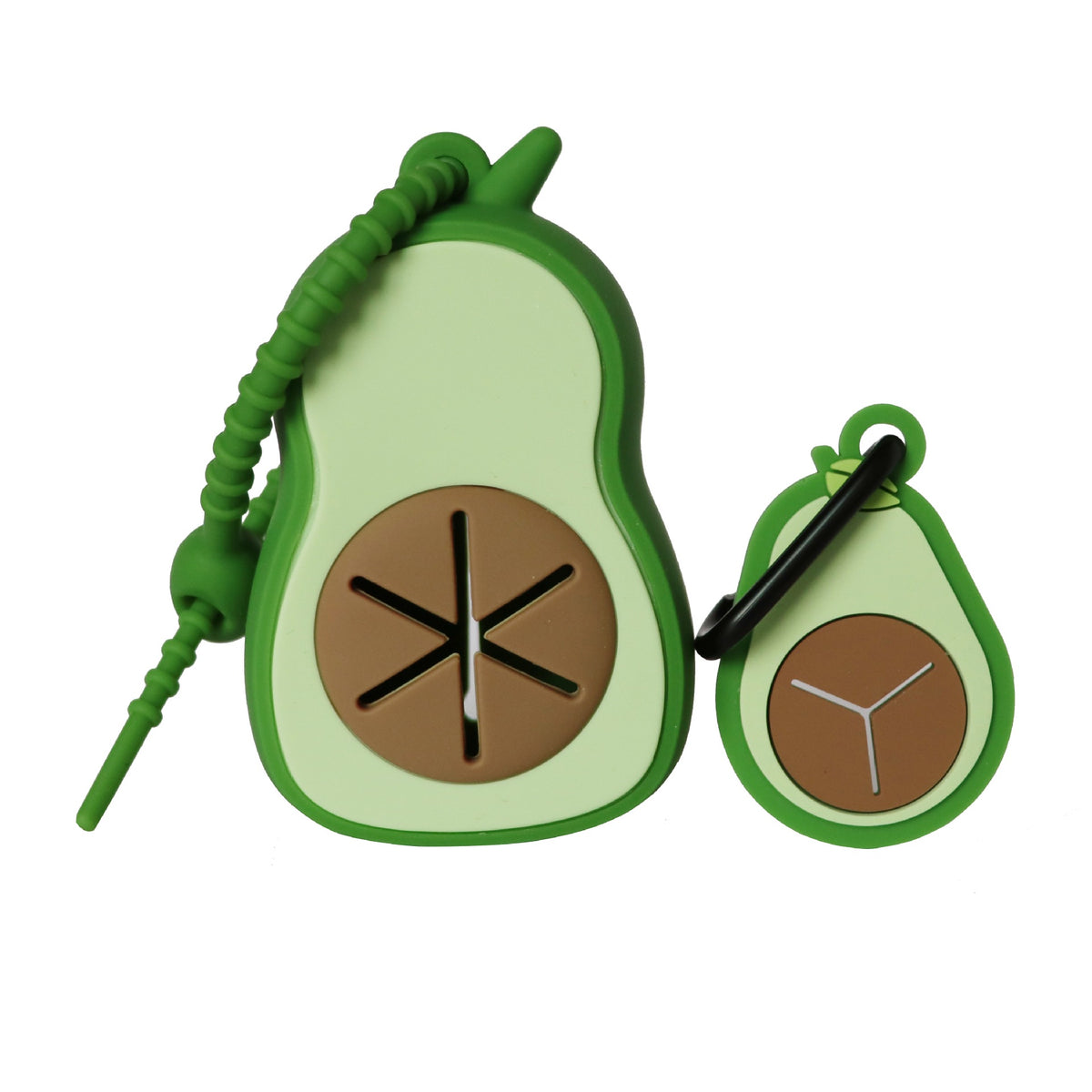 Silicone Waste Bag Clip with Avocado Design