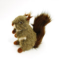 Squeaky Plush Squirrel Dog Toy in Brown