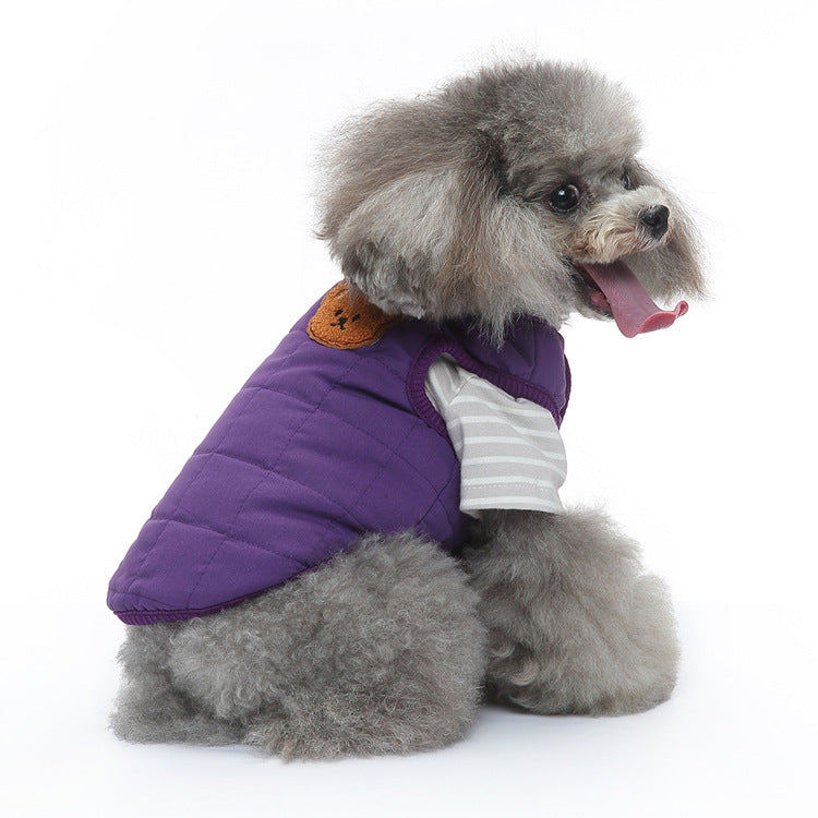 Dog Winter Coat with Breast Collar and Leash