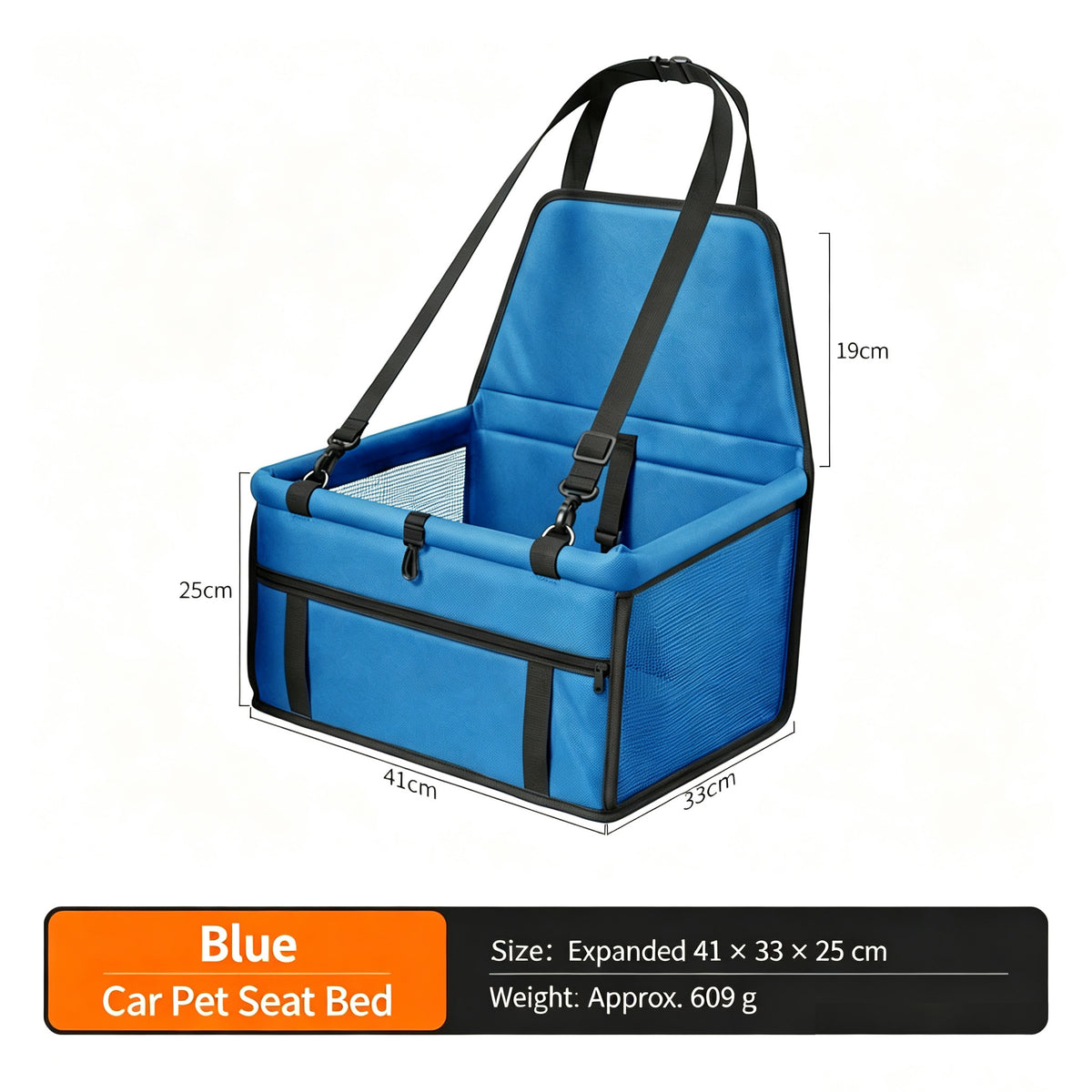 Foldable Breathable Dog Car Seat Carrier